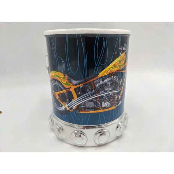Cup Mug Coffee Tea Beer Orange County Choppers Motorcycle Chrome Unique - Picture 3 of 12